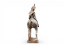 A Pair of Painted Equestrian Figures