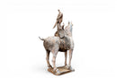 A Pair of Painted Equestrian Figures
