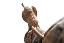 A Pair of Painted Equestrian Figures
