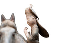 A Pair of Painted Equestrian Figures