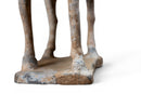 A Pair of Painted Equestrian Figures