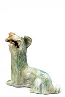 A Han Figure of a Reclining Dog