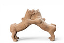 A Pottery Pair of Wrestling Fu Dogs