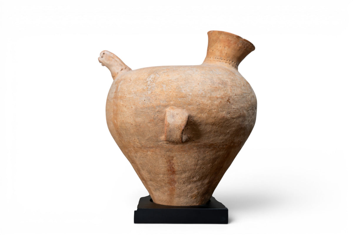 A Spouted Bird-Form Pottery Vessel
