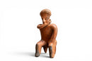 A Nayarit Protoclassic Seated Figure on a Stool