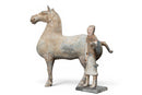 A Set of Chinese Pottery Horse and Rider