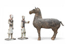 A Set of Han Dynasty Terracotta Horse and Grooms