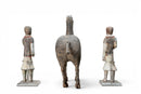A Set of Han Dynasty Terracotta Horse and Grooms