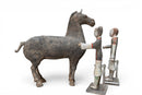 A Set of Han Dynasty Terracotta Horse and Grooms