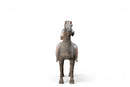 A Large Painted Pottery Equestrian Figure