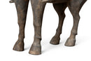 A Large Painted Pottery Equestrian Figure