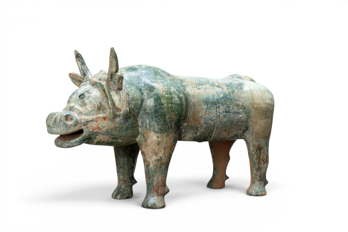 A Chinese Pottery Buffalo