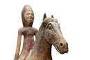 A Chinese Terracotta Horse and Rider