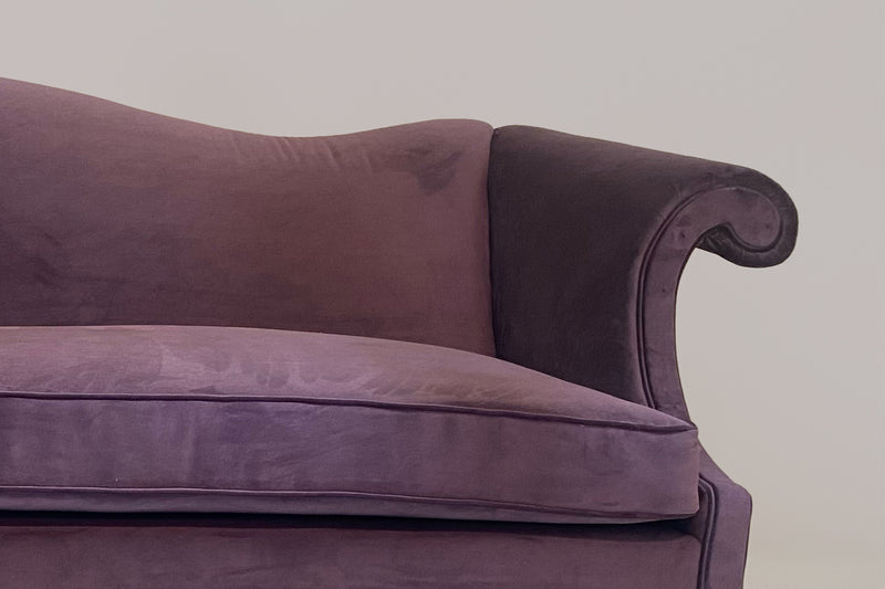 A Vintage Chippendale, Federal Mahogany Camelback Sofa | C.1960