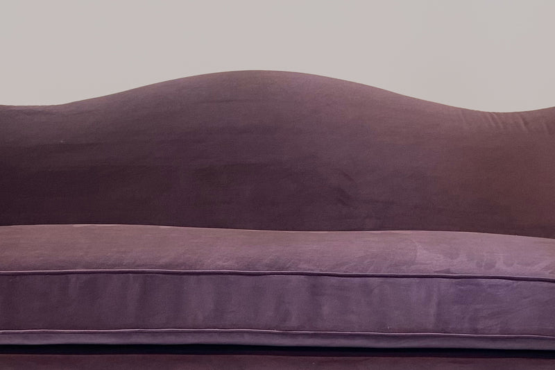 A Vintage Chippendale, Federal Mahogany Camelback Sofa | C.1960