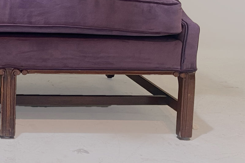 A Vintage Chippendale, Federal Mahogany Camelback Sofa | C.1960