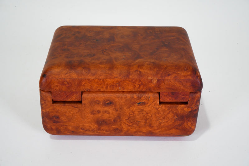 A Vintage Burlwood Veneer Jewerly Box