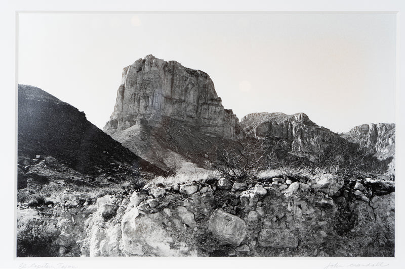 A Vintage Photo of El Capitan Mountain, Texas