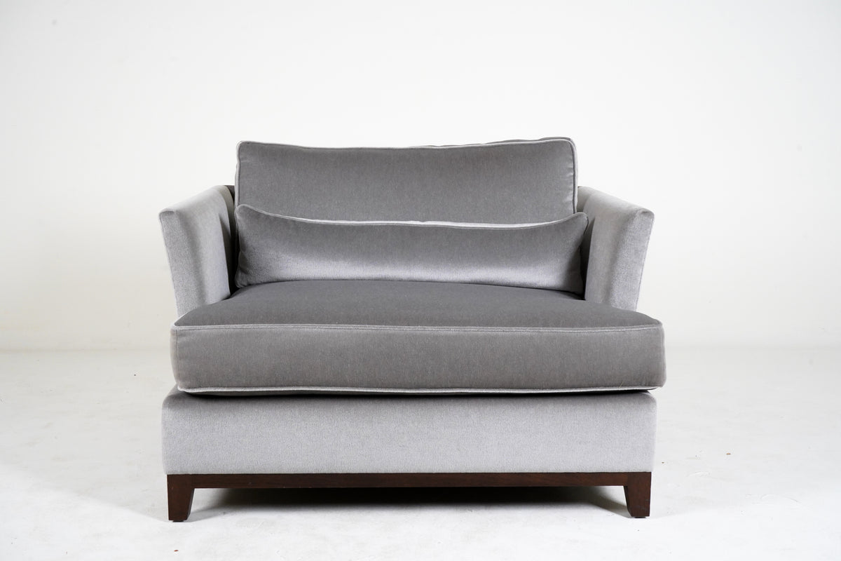 Lounge Chair with Walnut Legs and Base