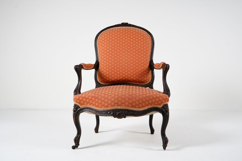 A Louis XV Style Fauteuil, c. 1880
