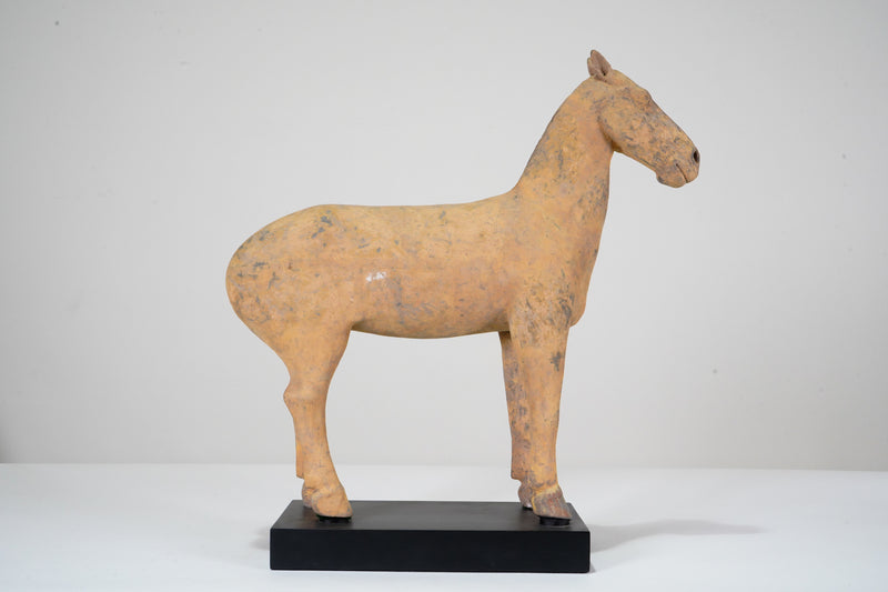 Han Dynasty Horse on A Metal Stand