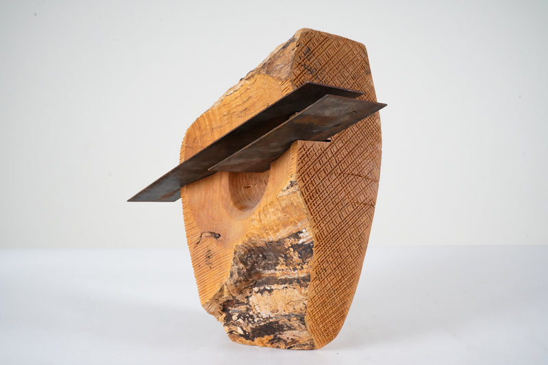 A Wood and Metal Sculpture