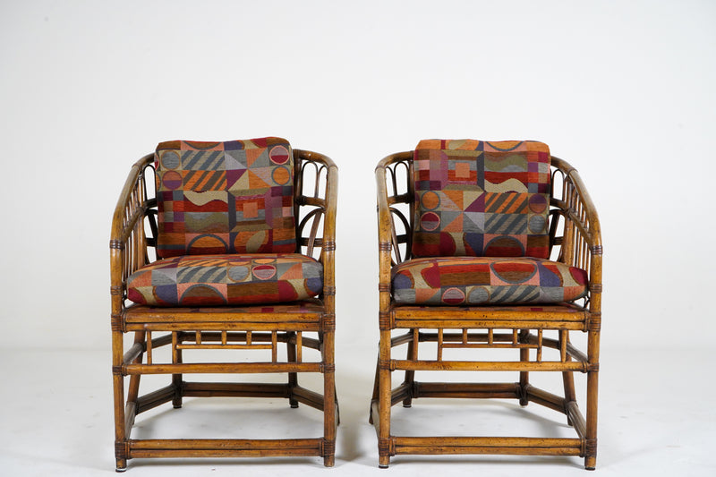 Bamboo Chairs With Cushions