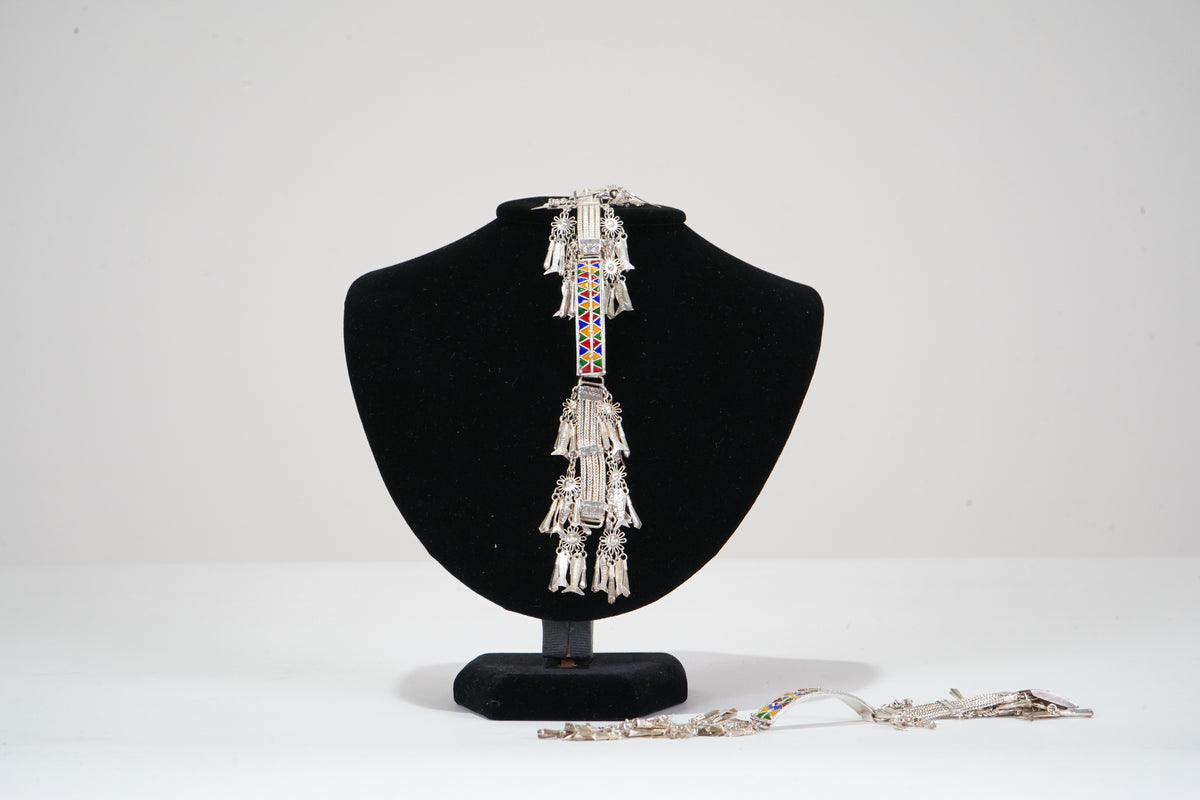 A Thai Akha-tribe style silver bracelet
