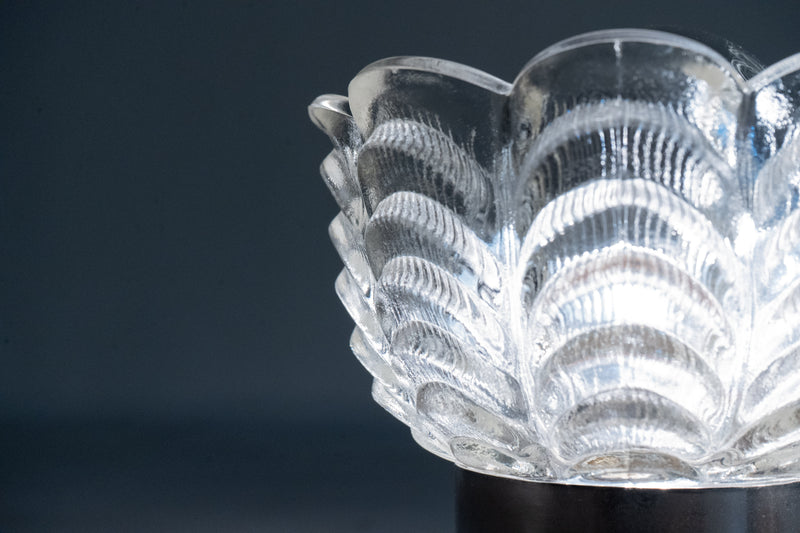 A Czech Glass Flush Mount Ceiling Fixture