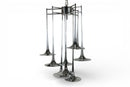 A French Trumpet Chandelier