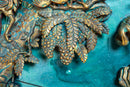 A Chinese Gilt Fretwork Panel
