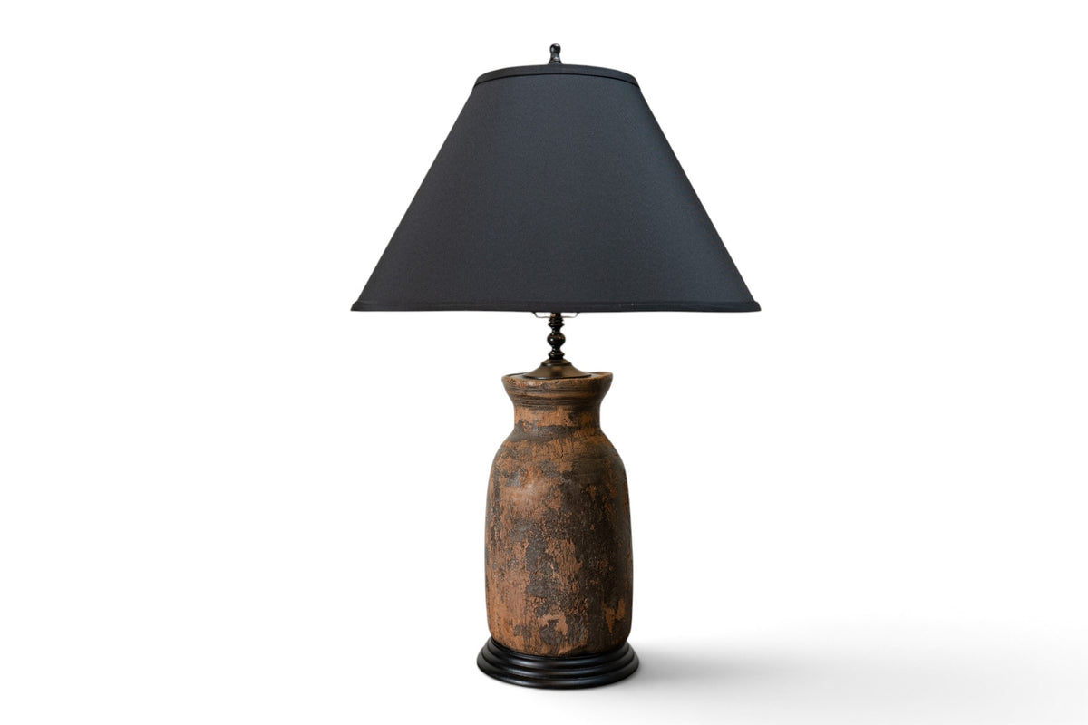 An Indian Milk Jar Lamp