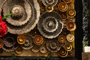 A Lotus Flowers Wall in Monumental Italian Frame