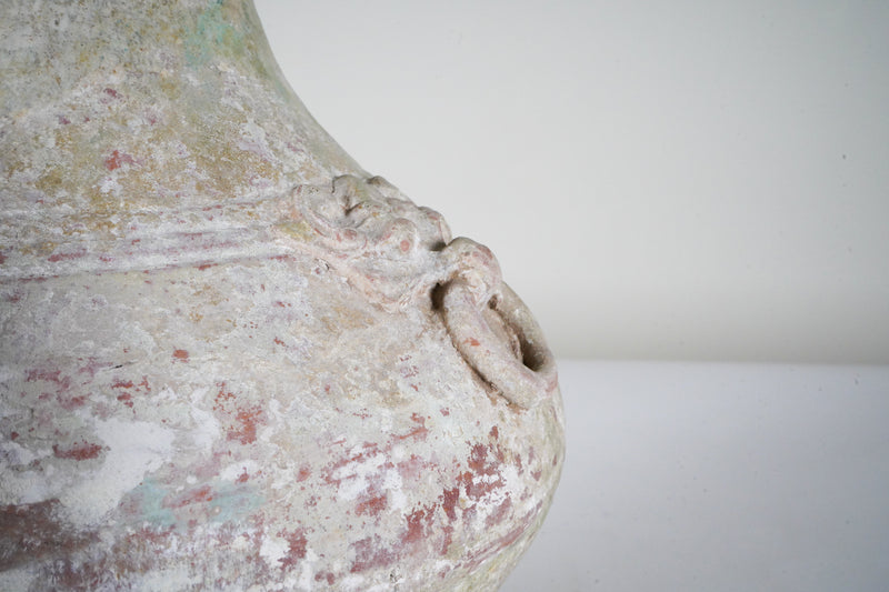 A Tall-Necked Han (206BC - 220AD)  Glazed Hu Vessel