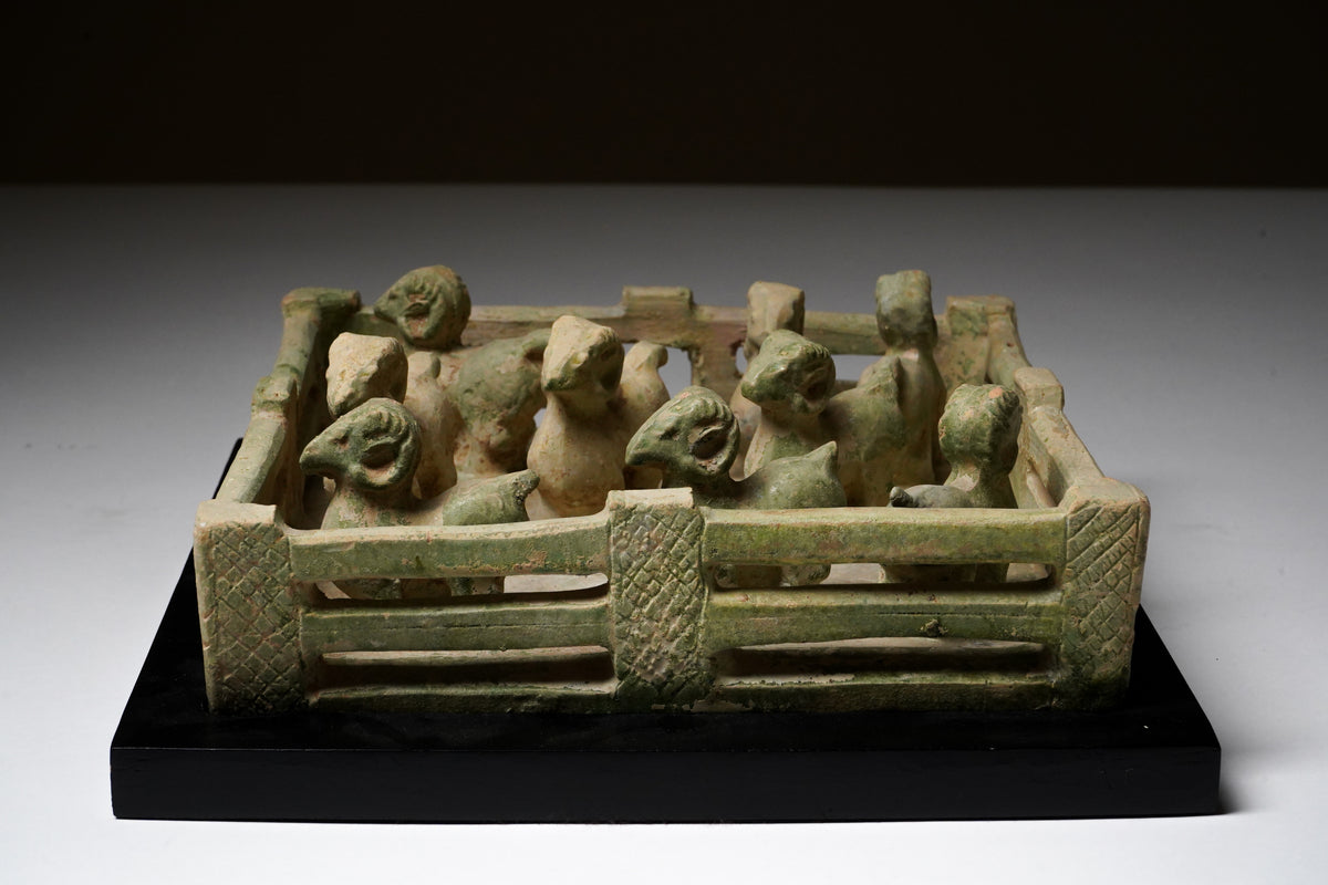 A Han Dynasty (206BC-220AD) Glazed Sheep's Pen