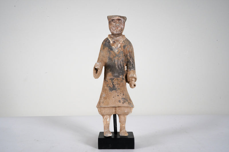 A Han Dynasty (206BC-220AD) Soldier On Stand