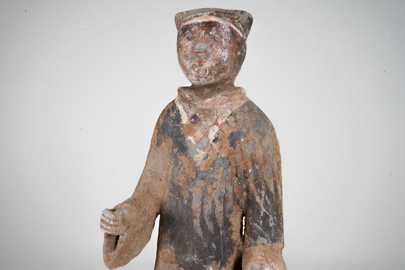 A Han Dynasty (206BC-220AD) Soldier On Stand