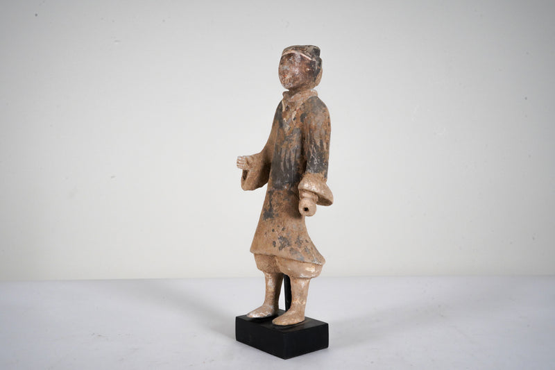 A Han Dynasty (206BC-220AD) Soldier On Stand