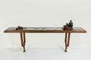 An American Brass and Marble Console Table