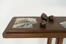 An American Brass and Marble Console Table