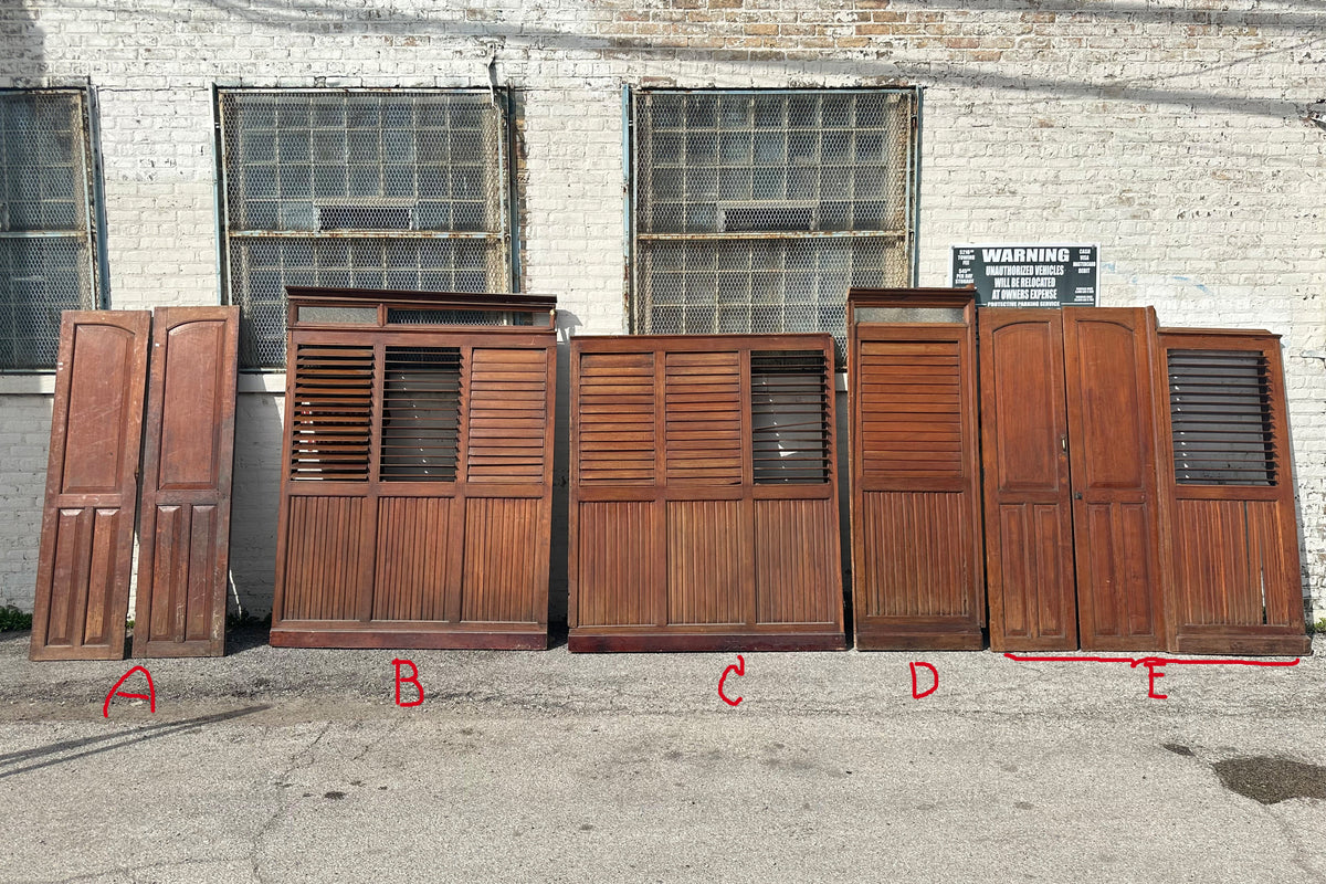 Impressive Set of British Colonial Louver Walls