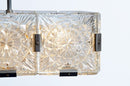 Czech Cast Glass Ceiling Lamp | c. 1960