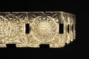 Czech Cast Glass Ceiling Lamp | c. 1960