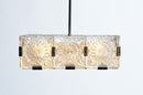 Czech Cast Glass Ceiling Lamp | c. 1960