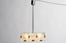 Czech Cast Glass Ceiling Lamp | c. 1960