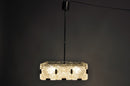 Czech Cast Glass Ceiling Lamp | c. 1960