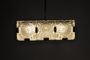Czech Cast Glass Ceiling Lamp | c. 1960