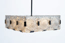 Czech Cast Glass Ceiling Lamp | c. 1960