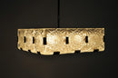 Czech Cast Glass Ceiling Lamp | c. 1960