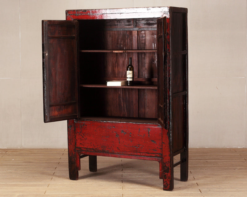 Chinese Cabinet with Two Shelves and Restoration